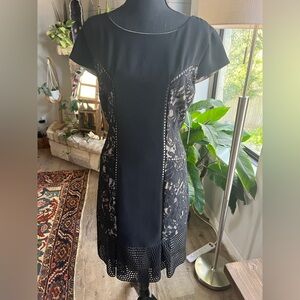 Antonio Melani Elegant Black Lace Dress